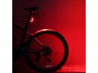 Luz trasera para bicicleta Rockbros A54BK + cable micro USB-A - Negro