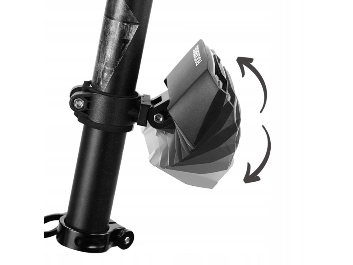 Luz traseira para bicicleta Rockbros LKWD-R1 com laser e controle remoto + cabo micro USB - USB-A -