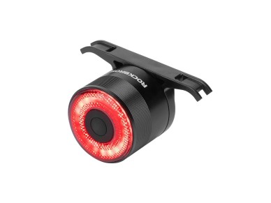 Luz traseira para bicicleta Rockbros Q3 com sistema Smart Stop - Preto Luz traseira para bicicleta Rockbros Q3 com sistema Smart Stop - Preto