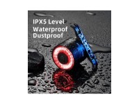 Luz traseira para bicicleta Rockbros Q3 com sistema Smart Stop - Preto Luz traseira para bicicleta Rockbros Q3 com sistema Smart Stop - Preto