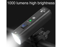 Luz frontal de bicicleta Rockbros V9M-1000 1000lm - preta Luz frontal de bicicleta Rockbros V9M-1000 1000lm - preta