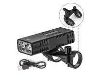 Rockbros 24310002001 bicycle light 850 lm with powerbank function + USB-C - USB-A cable - black Rockbros 24310002001 bicycle light 850 lm with powerbank function + USB-C - USB-A cable - black