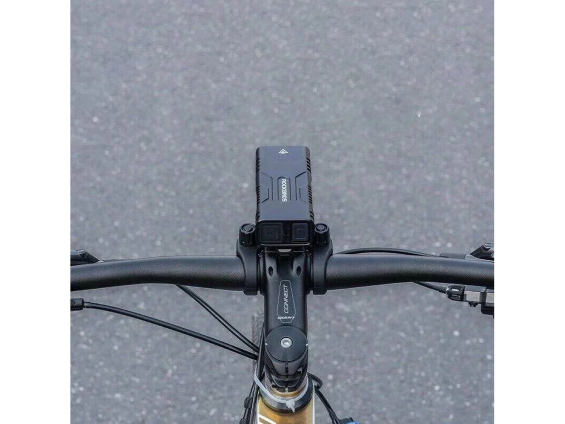 Rockbros 24310002001 bicycle light 850 lm with powerbank function + USB-C - USB-A cable - black