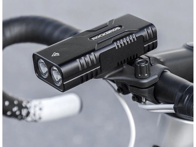 Rockbros 24310002001 bicycle light 850 lm with powerbank function + USB-C - USB-A cable - black Rockbros 24310002001 bicycle light 850 lm with powerbank function + USB-C - USB-A cable - black