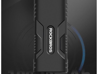 Rockbros 24310002001 bicycle light 850 lm with powerbank function + USB-C - USB-A cable - black Rockbros 24310002001 bicycle light 850 lm with powerbank function + USB-C - USB-A cable - black