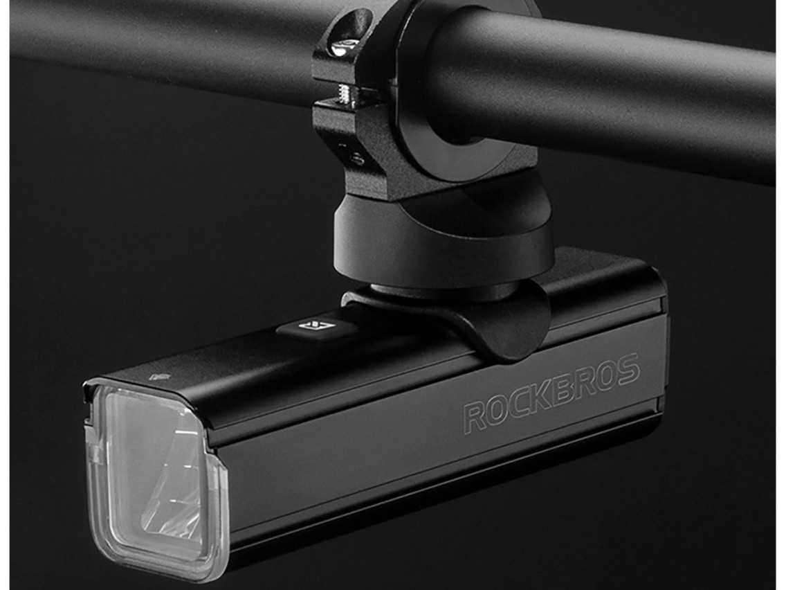 Rockbros 24610002001 luz frontal de bicicleta 1000 lm + cabo USB-C - USB-A - preto