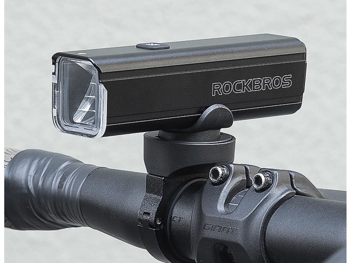 Rockbros 24610002001 luz frontal de bicicleta 1000 lm + cabo USB-C - USB-A - preto