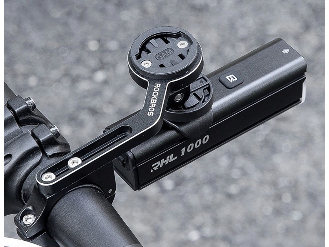 Rockbros 24610002001 luz frontal de bicicleta 1000 lm + cabo USB-C - USB-A - preto