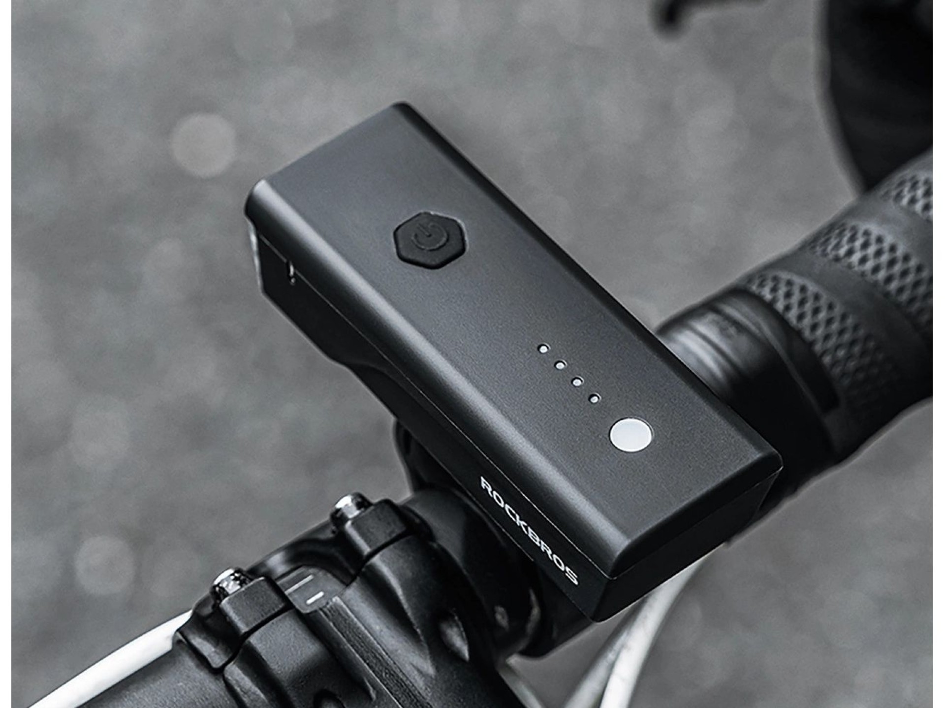 Rockbros 24510003001 luz frontal de bicicleta 260 lm + cabo USB-C - USB-A - preto