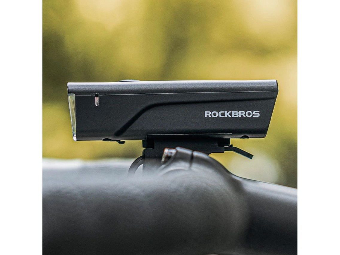 Rockbros 24510003001 luz frontal de bicicleta 260 lm + cabo USB-C - USB-A - preto