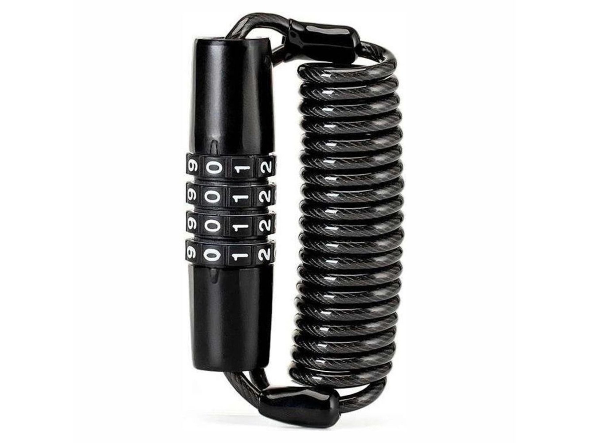 Cadeado de bicicleta Rockbros T609 com combinação de 1,5 m - preto