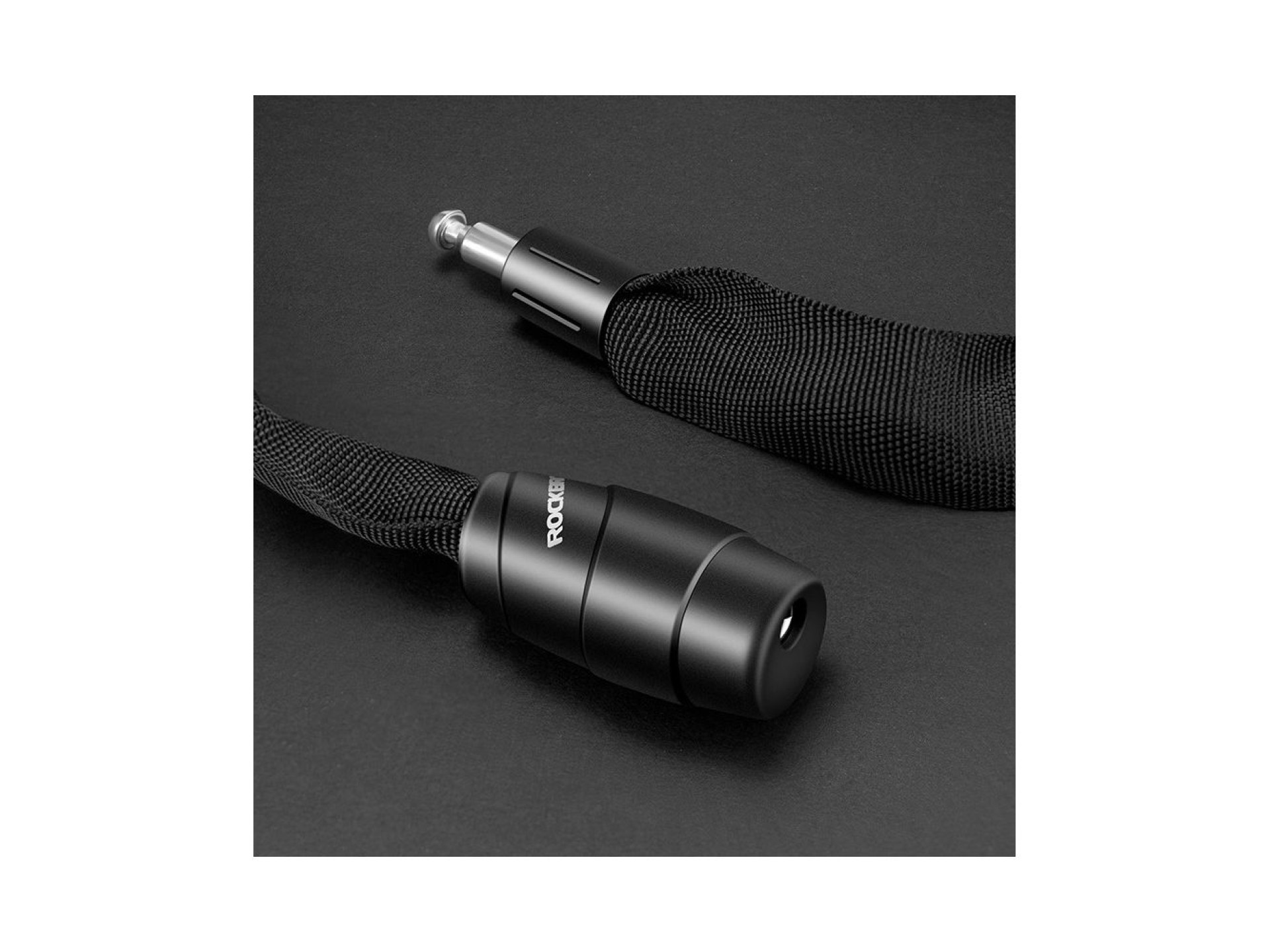 Rockbros 3230002001 bicycle lock with combination and key - black