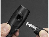 Rockbros 3230002001 bicycle lock with combination and key - black