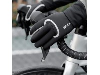 Luvas de ciclismo Rockbros totalmente impermeáveis, tamanho: G/GG - pretas Luvas de ciclismo Rockbros totalmente impermeáveis, tamanho: G/GG - pretas