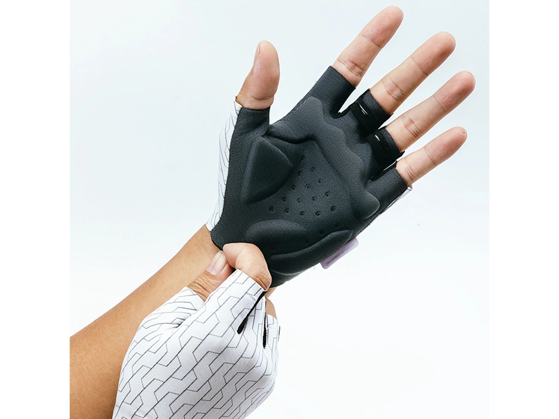 Rockbros MTB cycling gloves size: M - white and black