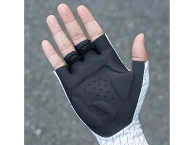 Luvas de Ciclismo de Estrada Rockbros Tamanho: M - Preto e Branco