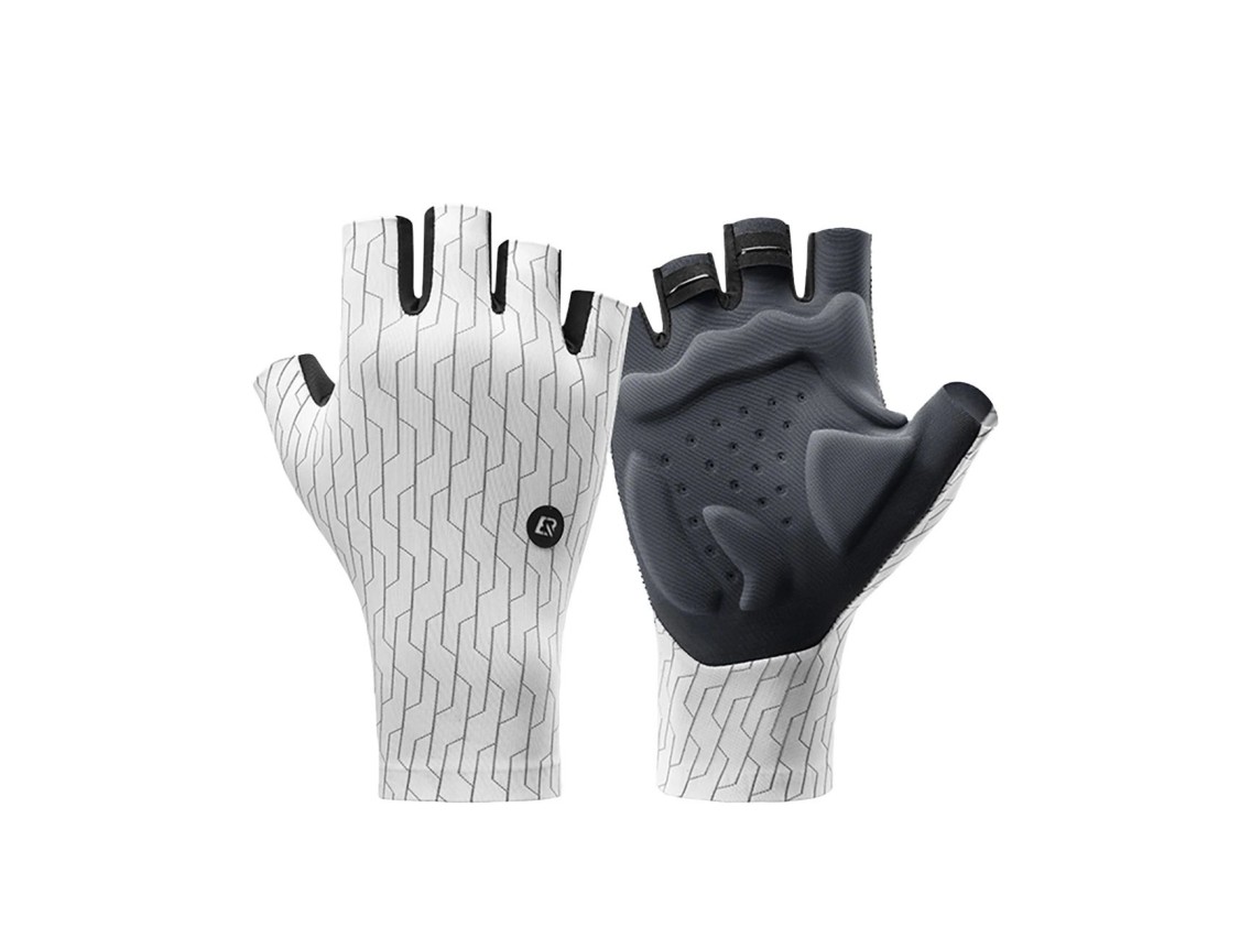 Guantes de ciclismo de carretera Rockbros, talla S, color blanco y negro
