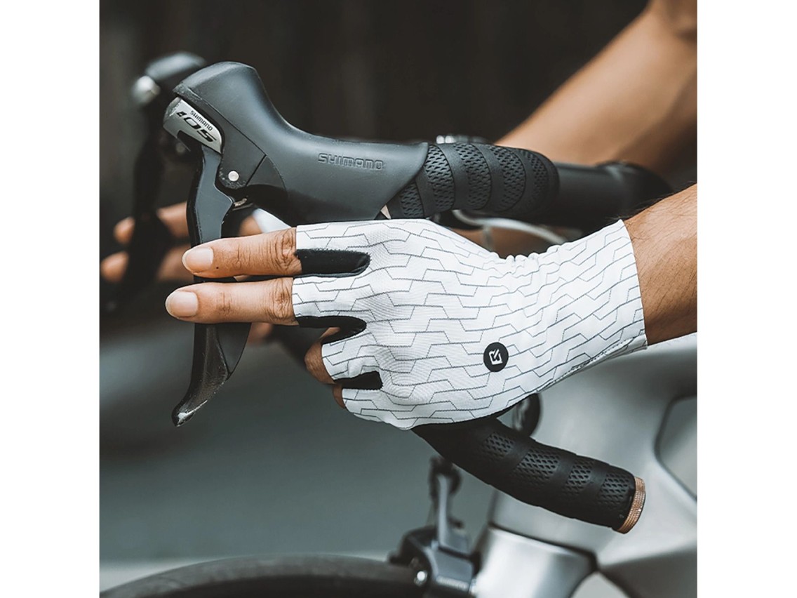 Rockbros Road Cycling Gloves Size: XL - White/Black