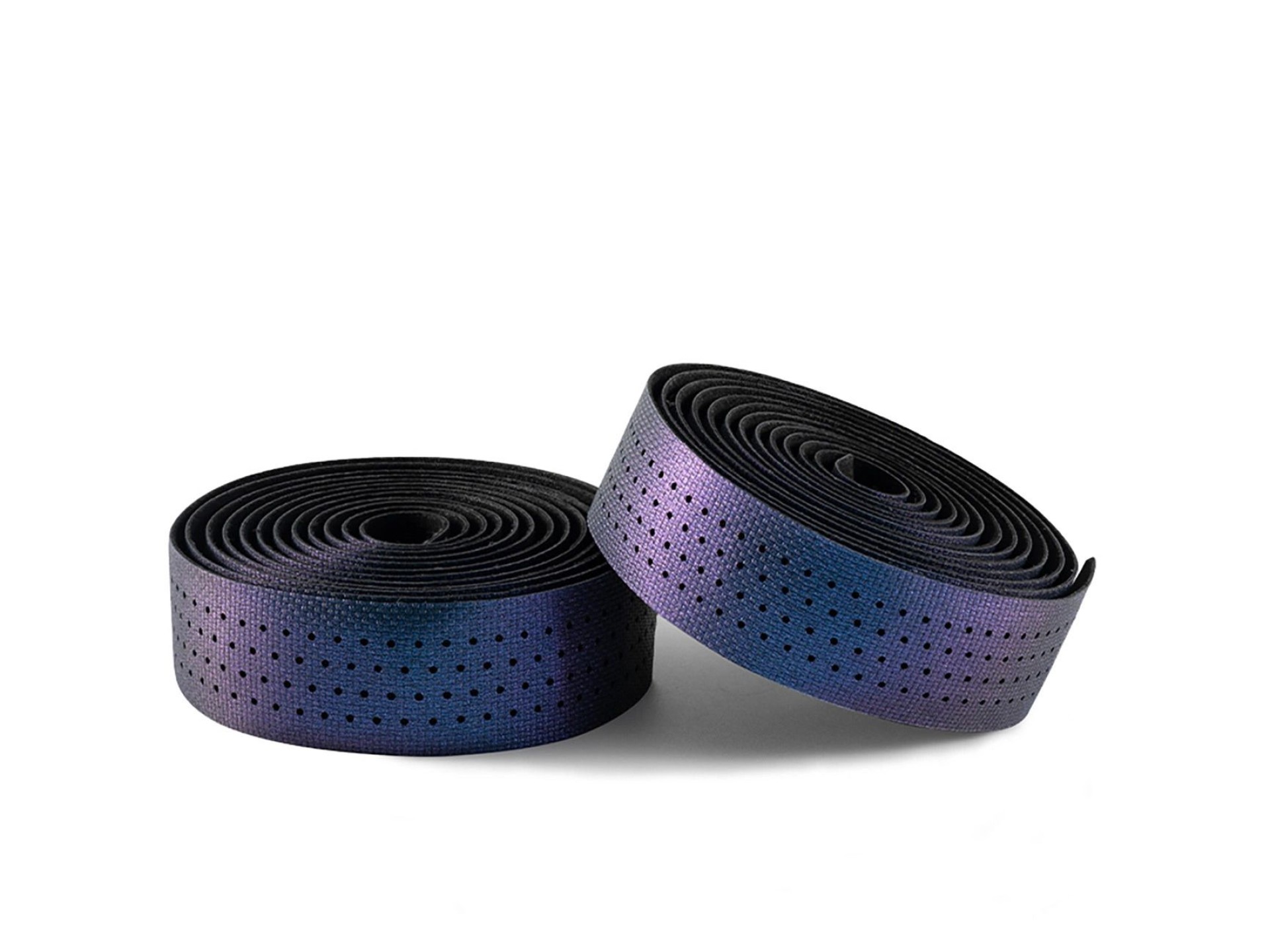 Cinta de manillar Rockbros de silicona perforada con efecto camaleón - Morada
