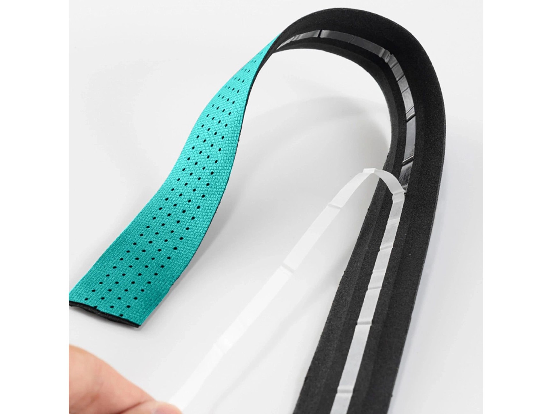 Cinta de manillar Rockbros de silicona perforada - Verde