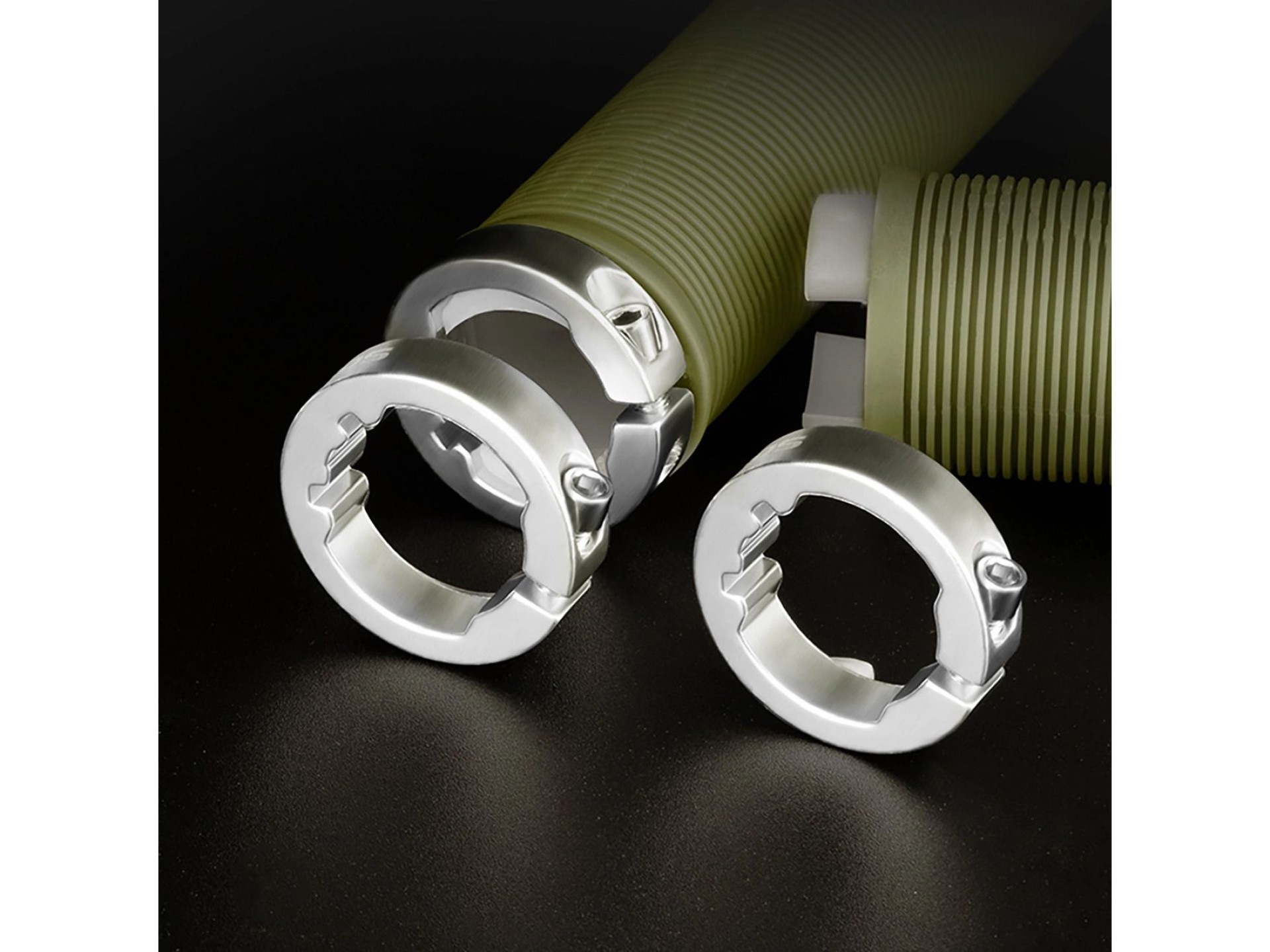 Rockbros Bike Grips Antiderrapantes Twist Grips - Preto