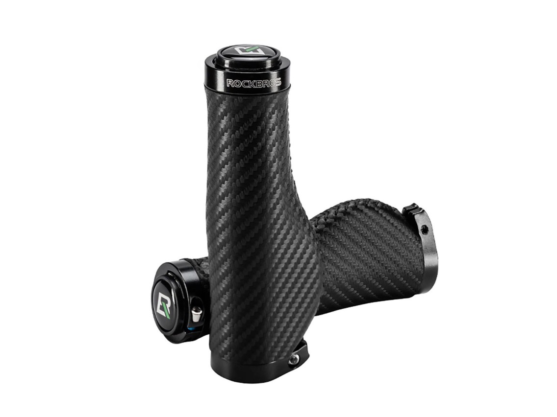 Manoplas Rockbros para Bicicleta, Ergon�micas e Antiderrapantes - Pretas