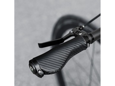 Pu�os Rockbros para bicicleta, ergon�micos, antideslizantes y con dise�o retorcido - Negros