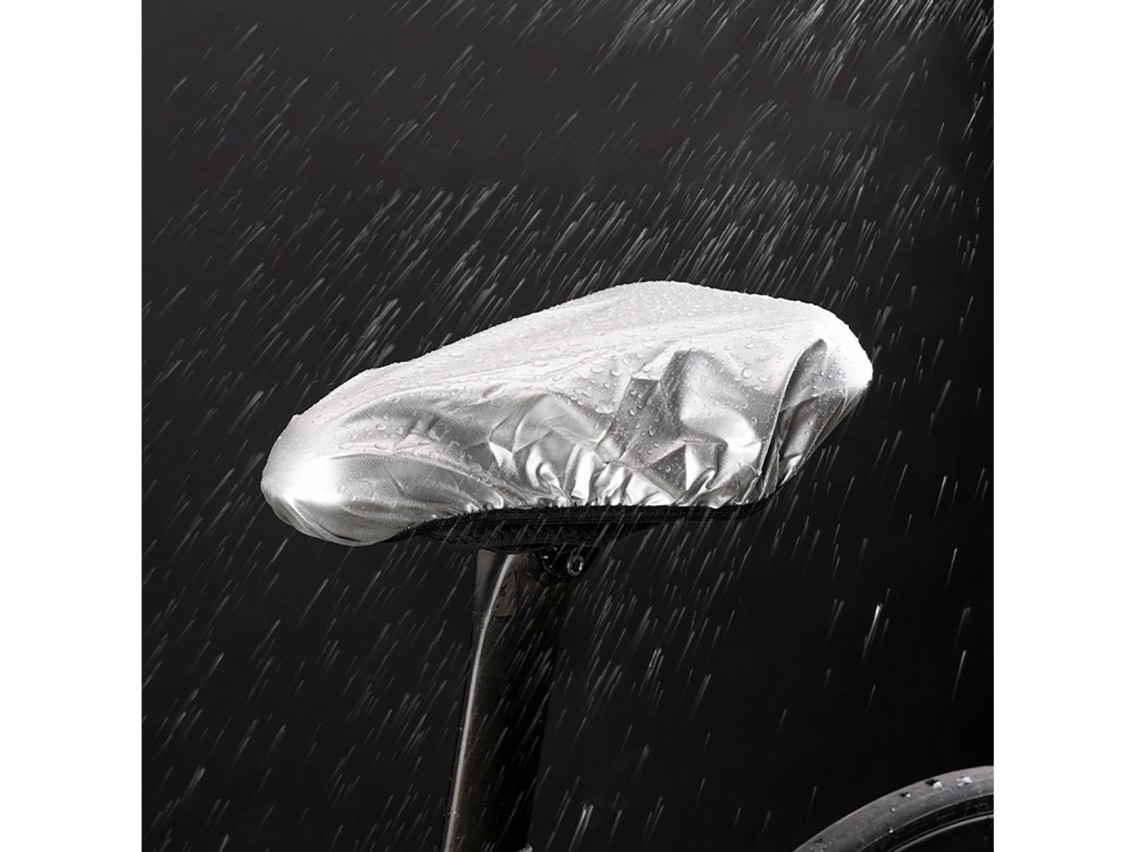 Cojín para asiento de bicicleta Rockbros Cover, talla S, gris
