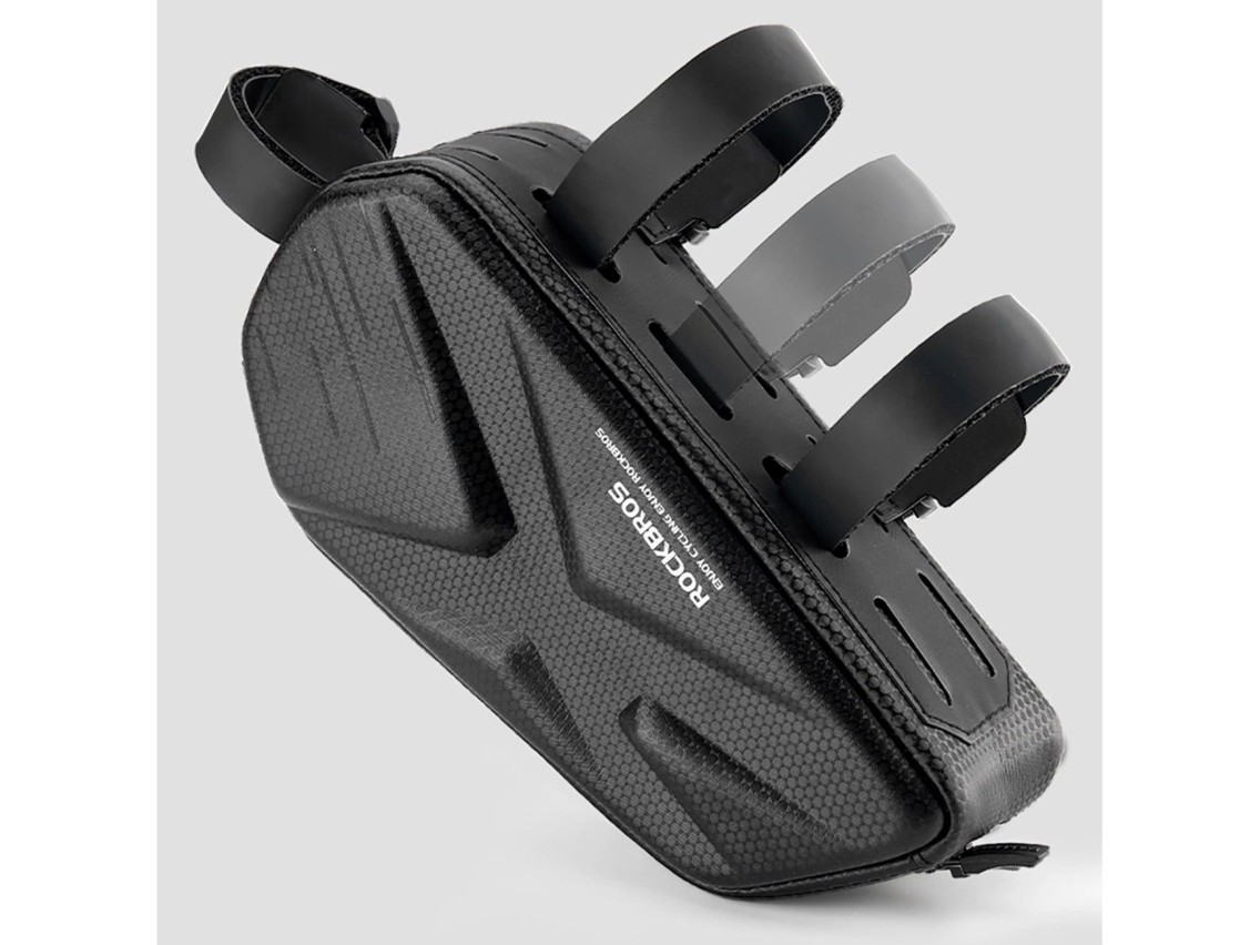 Rockbros Bolsa para Bicicleta, Rígida, Quadro, Tubo Superior, 1,4 l - Preta