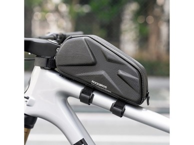 Rockbros Bike Bag, Rigid, Frame, Top Tube, 1.4l - Black Rockbros Bike Bag, Rigid, Frame, Top Tube, 1.4l - Black