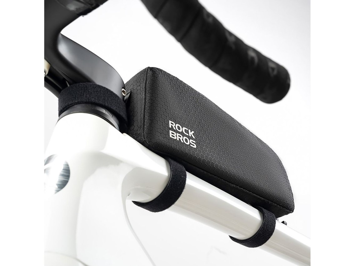 Bolsa para cuadro Rockbros de 0,9 l para tubo superior - Negra