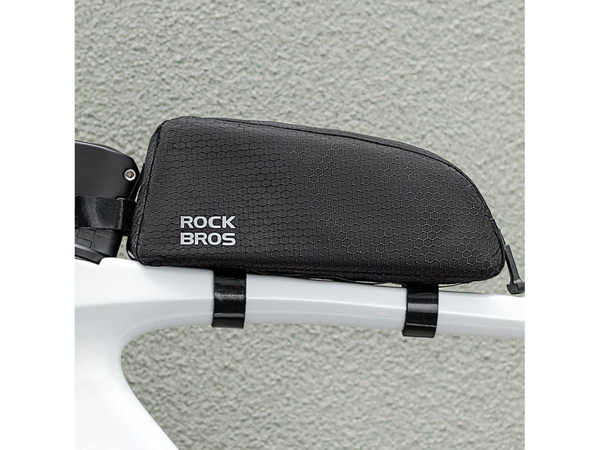 Bolsa para cuadro Rockbros de 0,9 l para tubo superior - Negra