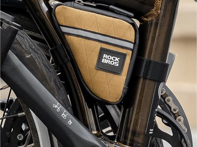 Rockbros Triangle Bike Frame Bag 0.25L - Brown Rockbros Triangle Bike Frame Bag 0.25L - Brown