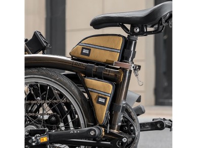 Bolsa para quadro de bicicleta Rockbros Triangle 0,3 l - Marrom