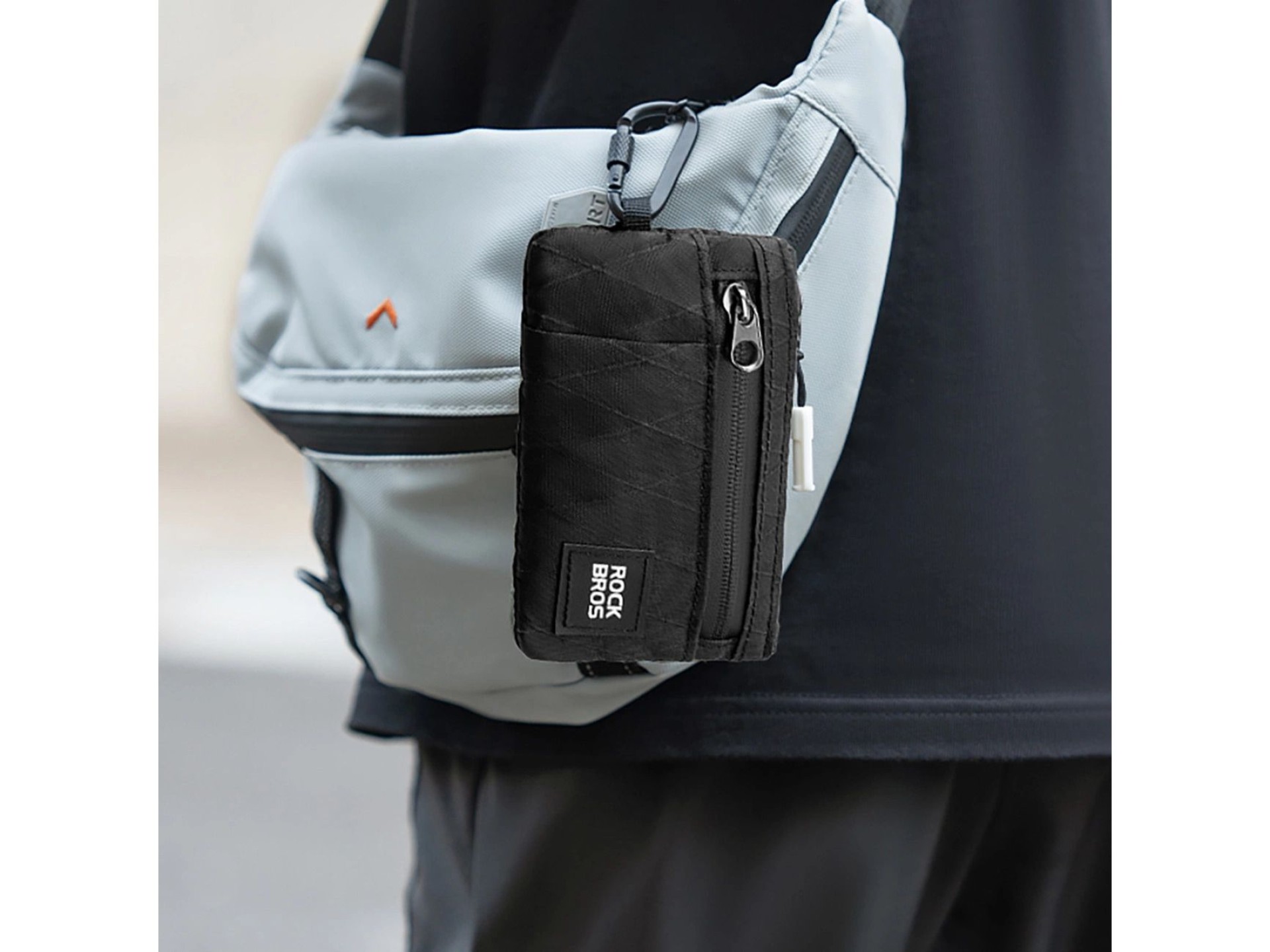 Rockbros Travel Wallet with Carabiner - Black