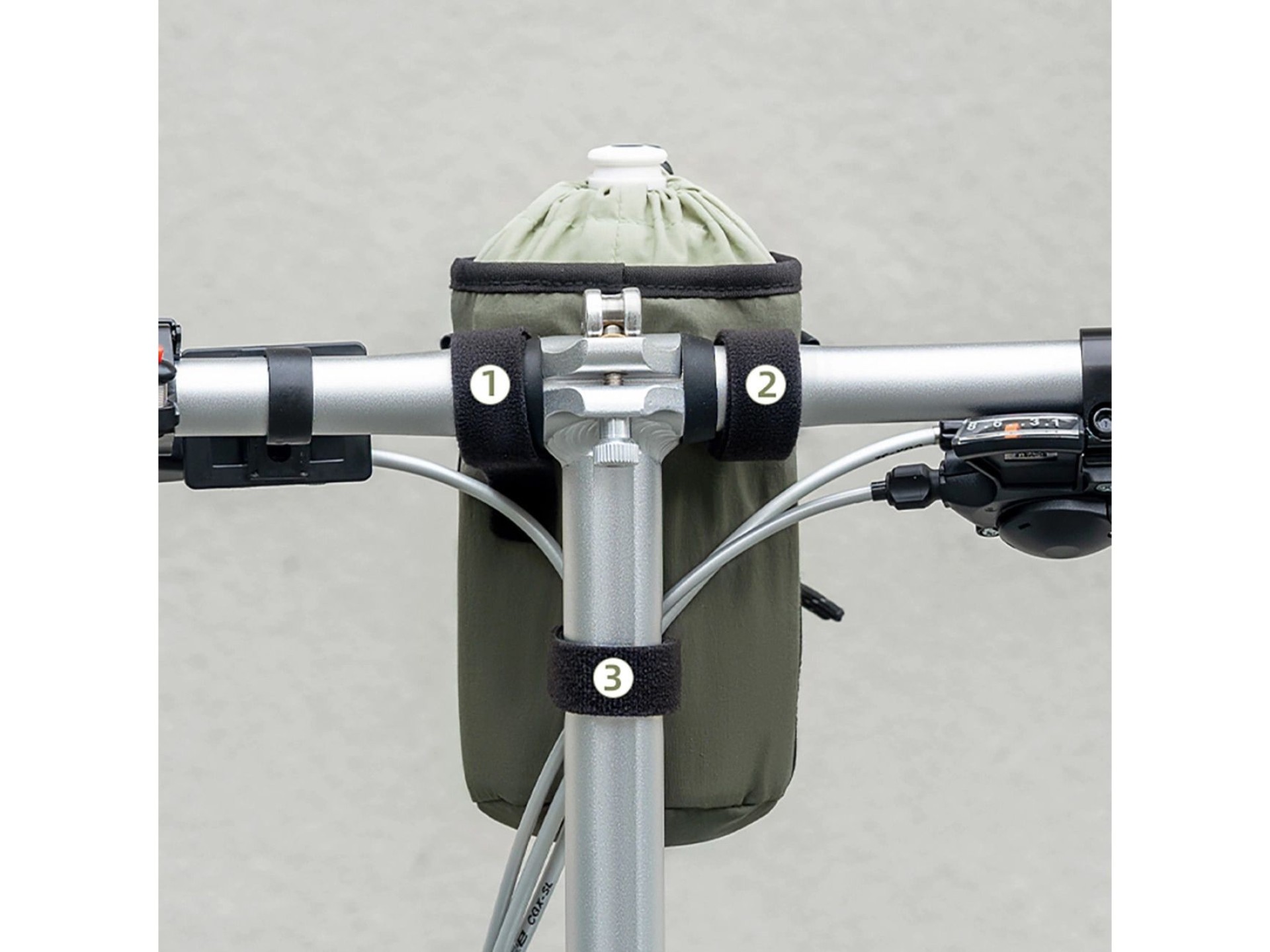 Bolsa de viaje Rockbros para botellas con bandolera (1 l) - Verde