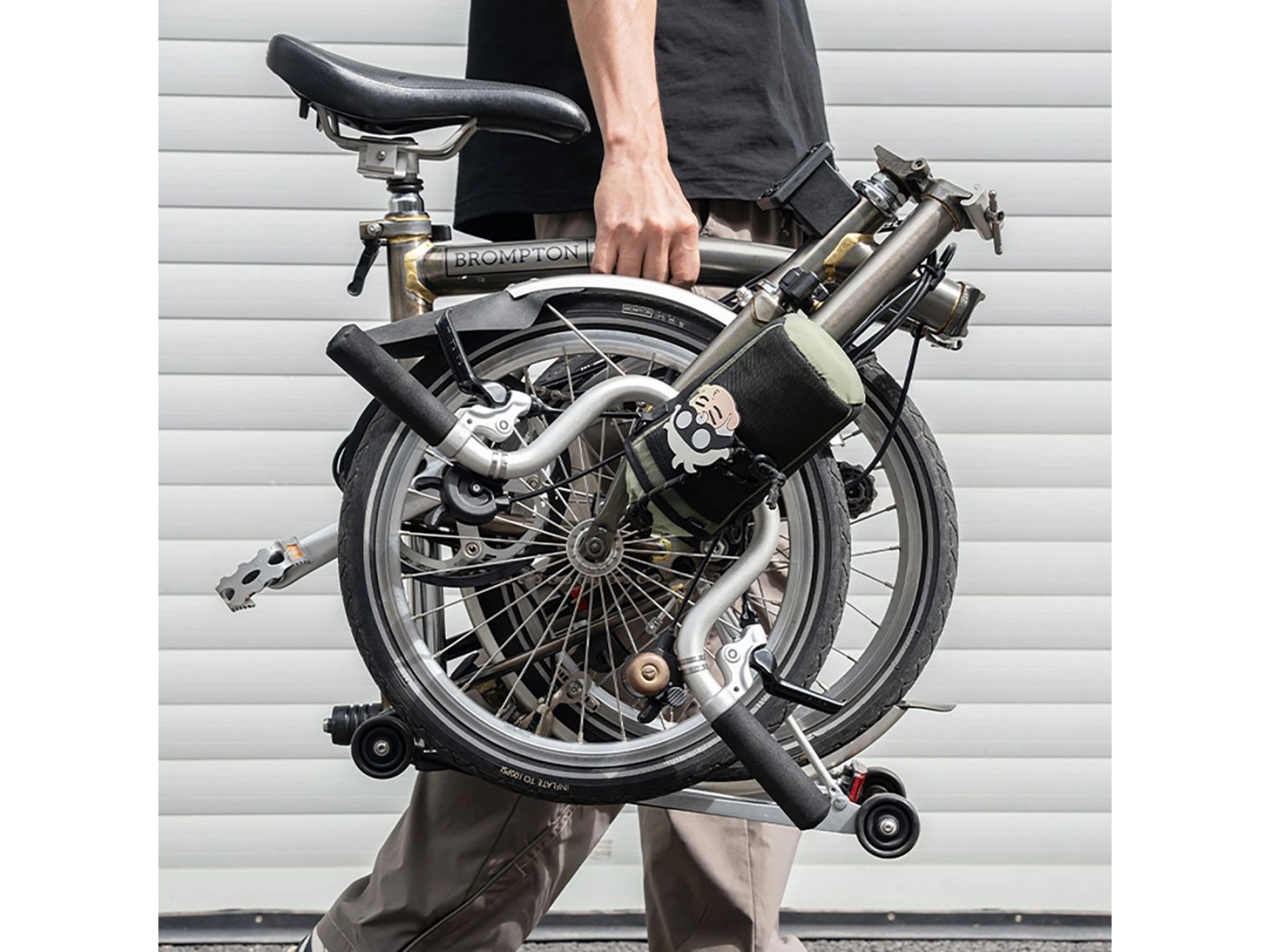 Bolsa de viaje Rockbros para botellas con bandolera (1 l) - Verde