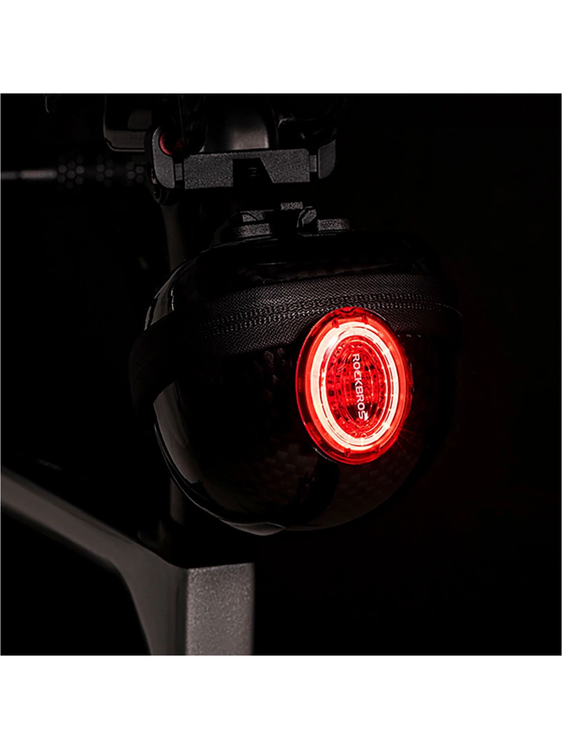 Bolsa de sillín compacta y rígida Rockbros de 0,4 l (negro)