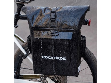 Bolsa para bicicleta Rockbros con funci�n de mochila, impermeable, con fijaci�n para casco, 18 l, co