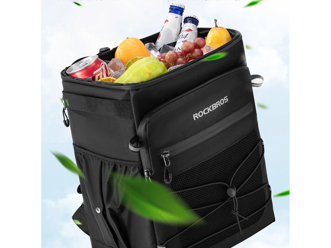 Mochila impermeable Rockbros con refrigeración (14 l), color negro
