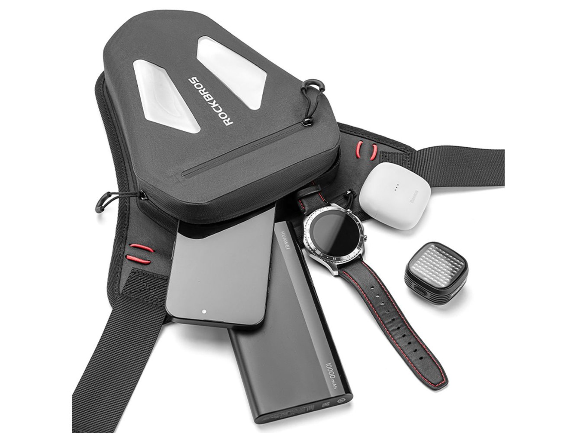 Rockbros Motorcycle Bag for Leg, Thigh, Waist, Shoulder - Black