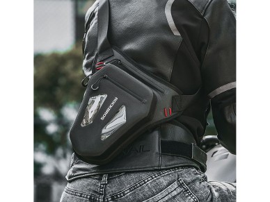 Bolsa de moto Rockbros para pierna, muslo, cintura y hombro - Negra