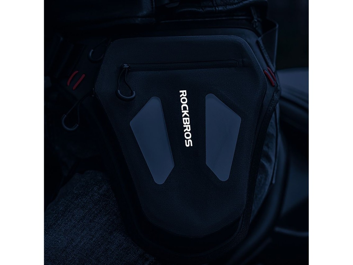 Bolsa de moto Rockbros para pierna, muslo, cintura y hombro - Negra