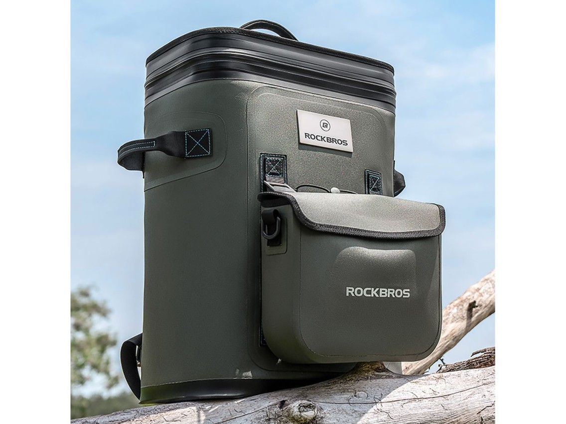 Mochila térmica Rockbros con aislamiento 20l - Verde