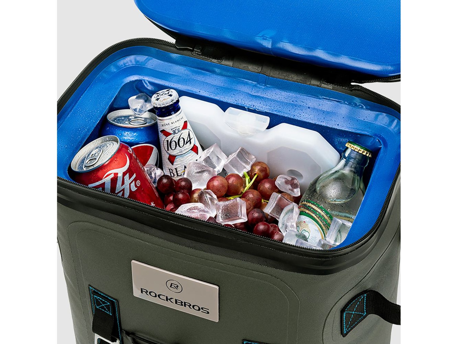 Mochila térmica Rockbros com isolamento térmico, 20 litros - Verde