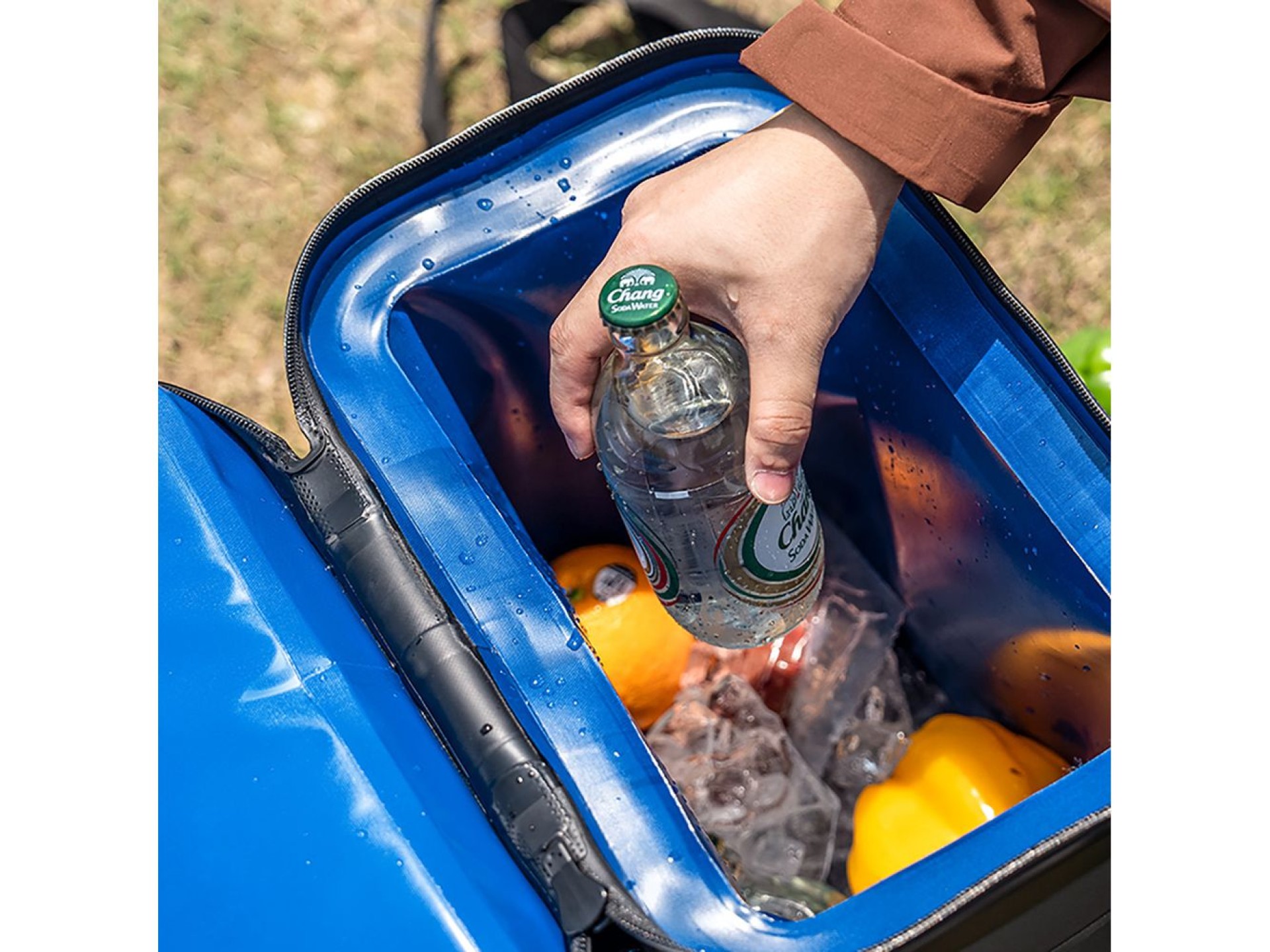 Mochila térmica Rockbros com isolamento térmico, 20 litros - Verde