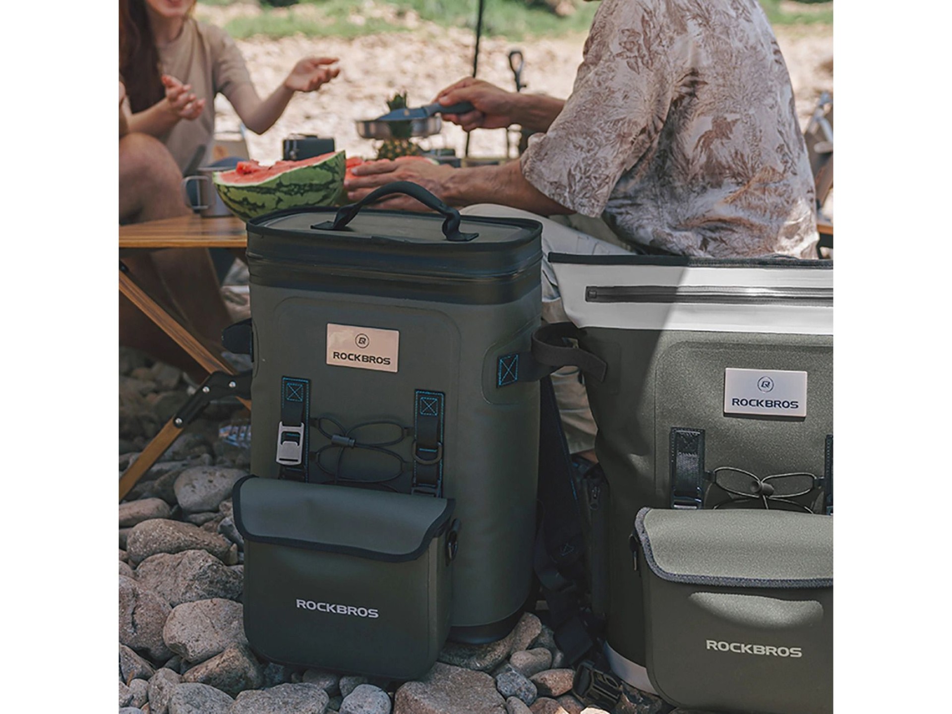 Rockbros Thermal Backpack with Insulation 18l Ergonomic - Green