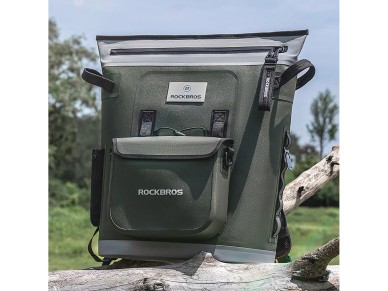 Mochila térmica Rockbros con aislamiento, ergonómica, 18 l, verde Mochila térmica Rockbros con aislamiento, ergonómica, 18 l, verde