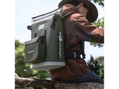 Mochila térmica Rockbros con aislamiento, ergonómica, 18 l, verde Mochila térmica Rockbros con aislamiento, ergonómica, 18 l, verde