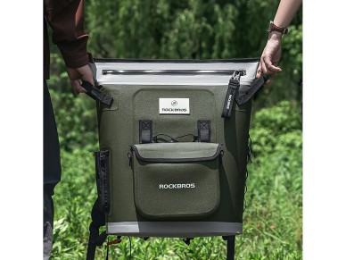 Mochila térmica Rockbros con aislamiento, ergonómica, 18 l, verde Mochila térmica Rockbros con aislamiento, ergonómica, 18 l, verde